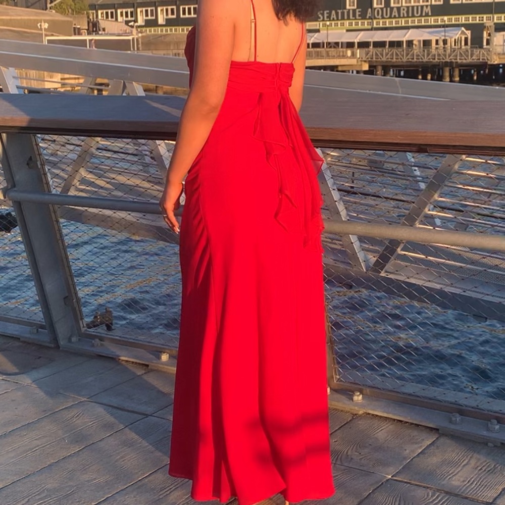 Red gown